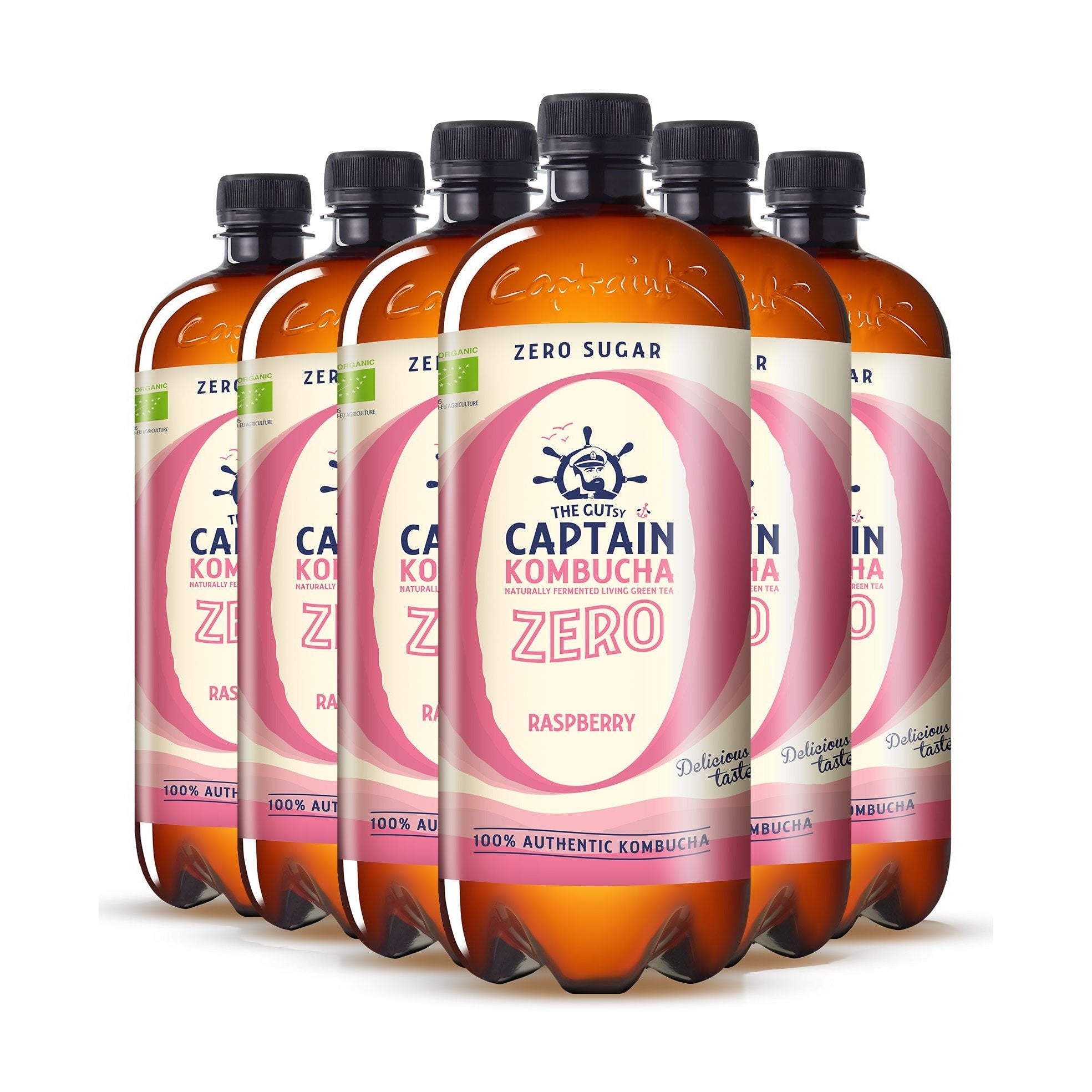 GUTsy Captain Kombucha Zero - Lampone 6 x 1L