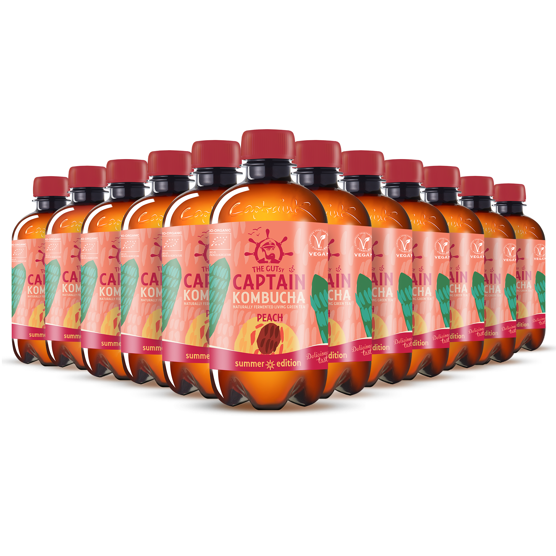 GUTsy Captain Kombucha - Pesca Estiva 12 x 400ml